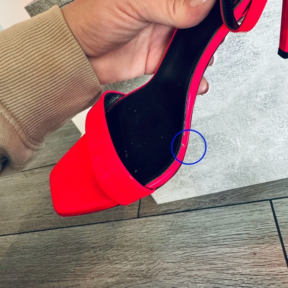 Yves Saint Laurent YSL “Amber” 85 Strappy Heels Sandals in Hot Pink - Picture 9 of 14